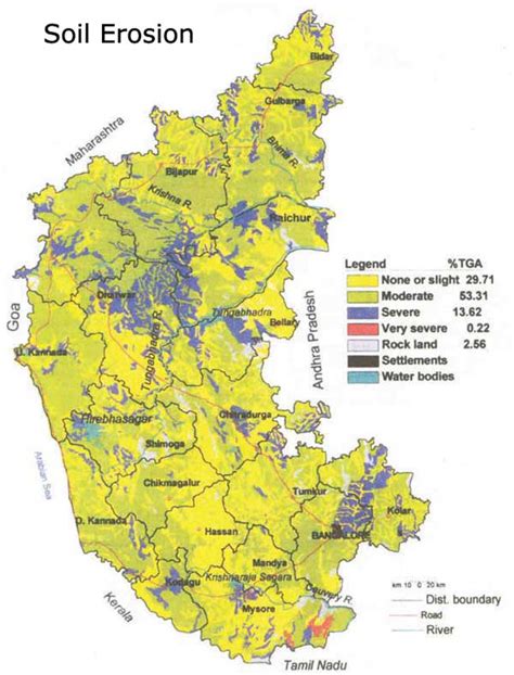 Search and share any place. Erosion Map Karnataka • Mapsof.net