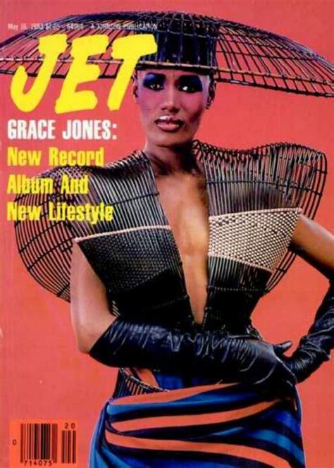 Model Entertainer Grace Jones Jet Magazine May16 1983 Cover Ebony Magazine Cover Jet