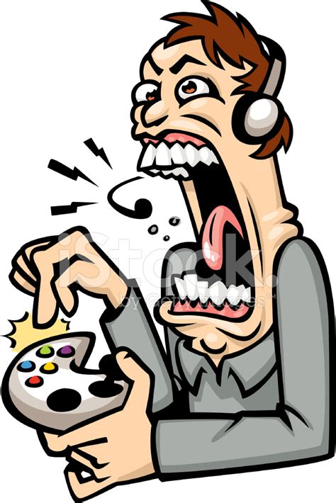 Angry Gamer Stock Photo Royalty Free Freeimages