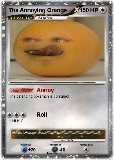 Pokémon The Annoying Orange 66 66 Annoy My Pokemon Card