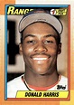 1990 Topps- #314 Donald Harris - Texas Rangers | eBay