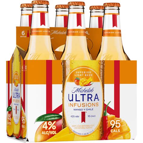 Michelob Ultra Infusions Mango Y Chile Beer 6 12 Fl Oz Bottles