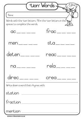 You can & download or print using the browser document reader options. Free-Worksheet-Phonics-GR2-tion-words | Teaching Reading ...