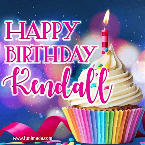 happy birthday kendall lovely animated