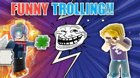 Funny Trolling In Bedwars 😆 Blockman Go Blocky Mods Youtube