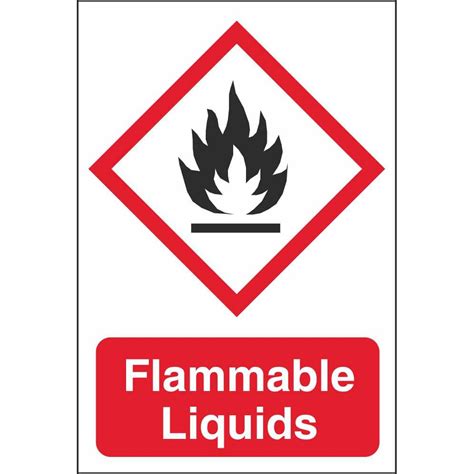 Flammable Liquids GHS Physical Hazard Dangerous Goods Safety Signs