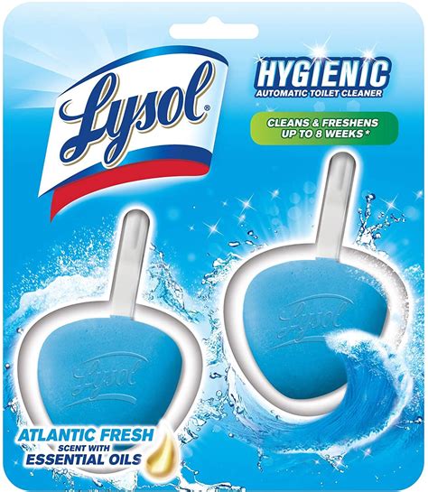 lysol hygienic automatic toilet bowl cleaner atlantic fresh 2 count toilet bowl cleaner