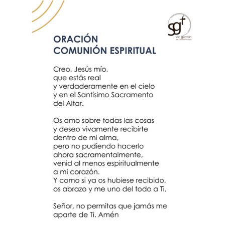 Oración Comunión Espiritual V6 San Germán