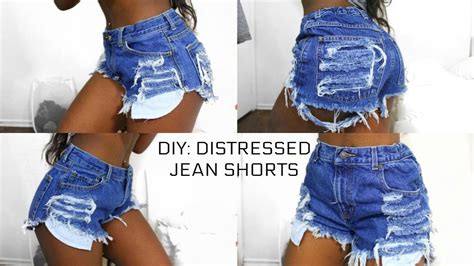 Diy Distressed Shorts Tutorial
