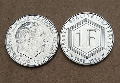 33mm 30 Years Of French Fifth Republic 1958 1988 Charles De Gaulle One