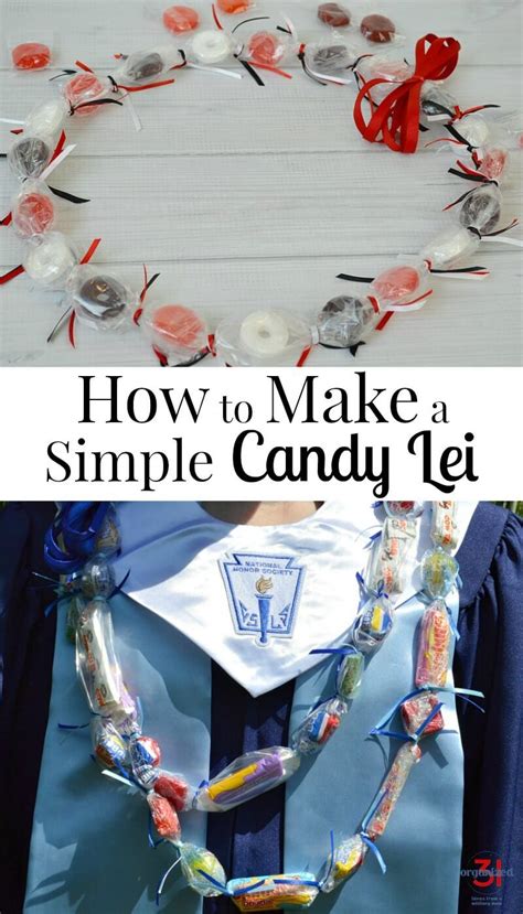 How To Make A Candy Lei Candy Lei Graduation Diy Graduation Leis Diy