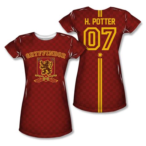 Gryffindorh Potter 07 Sublimated Juniors T Shirt With Images