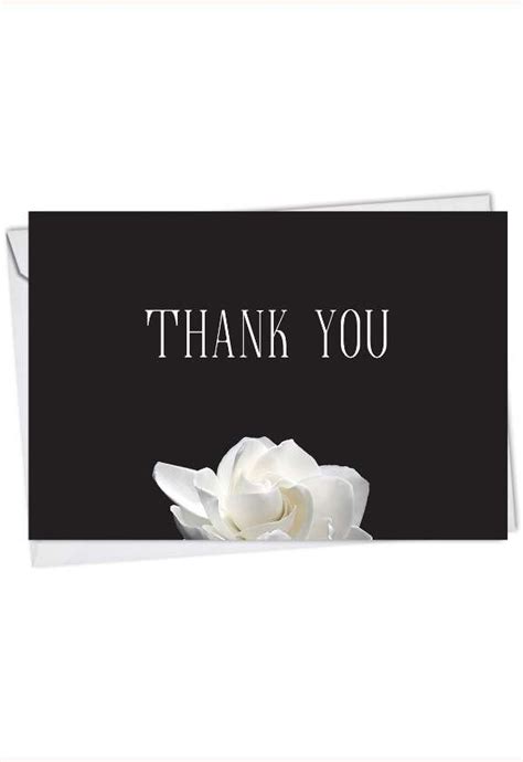 Floral Support Gratitude Artful Sympathy Thank You Card