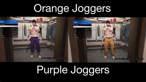 Gta Online How To Get Orange And Purple Joggers Youtube