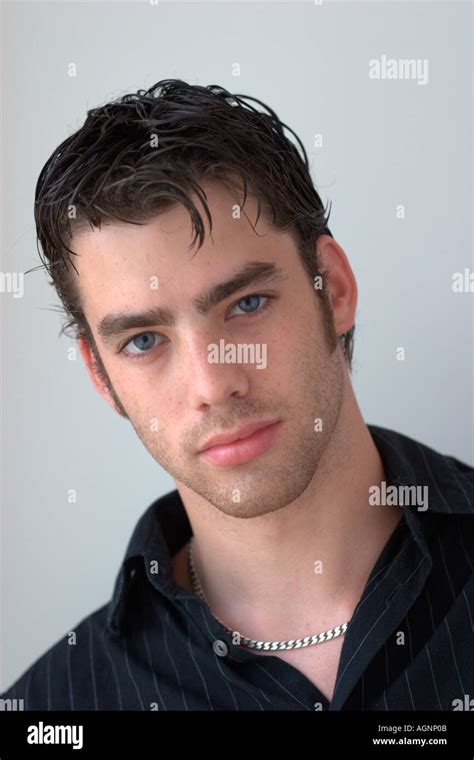 Good Looking Male Model Twenties Stock Photo Alamy