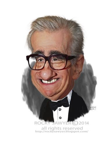 Martin Scorsese By Rocksaw Famous People Cartoon Toonpool
