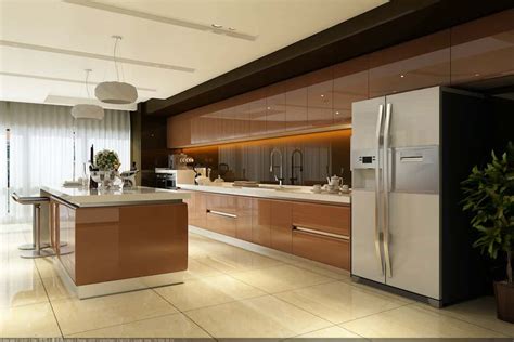 Custom American Solid Wood Kitchen Cabinet Lacquer Kitchen Cabinet