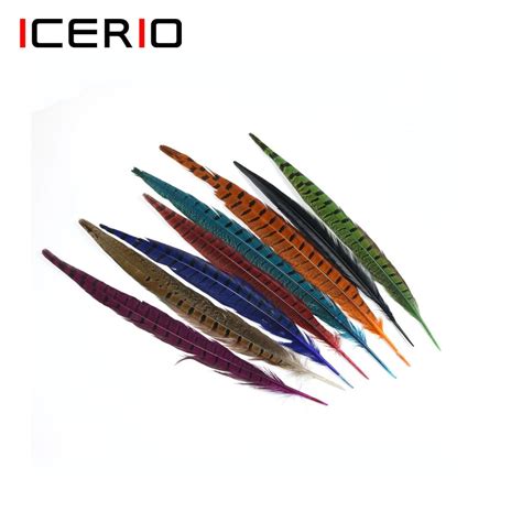 Tail Feather Fishing Lures 8pcs Color Tail Feather Fly Fishing