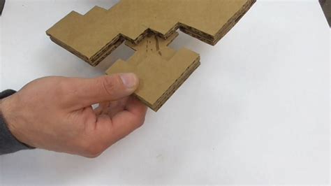 Minecraft Transforming Sword Pickaxe From Cardboard Diy 3 Steps