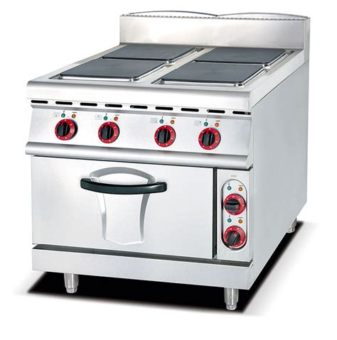 Electric Range With 4 Hot Plate And Cabinet Square Plate Grace