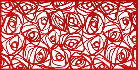 Flower & leaf • size : Roses pattern | TitanCut