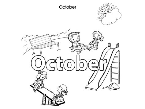 Activities For Kids October Colouring In