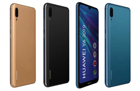 Huawei Y6 2019 All Colors 3d Model Max Obj 3ds Fbx C4d Lwo