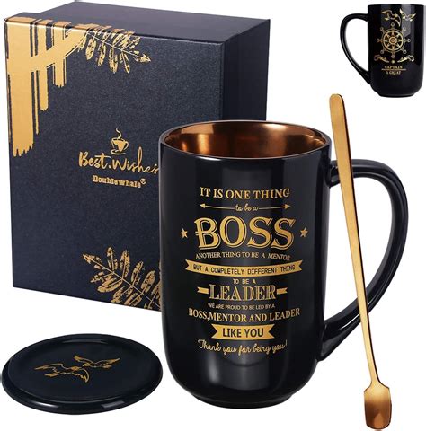 ALBISS Funny Boss Gifts For Your Boss Men Women Best Boss Mug Thank