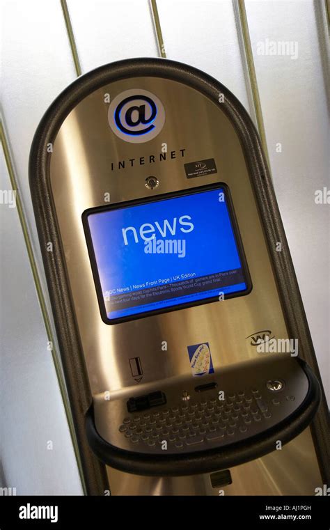Internet Terminal At The Airport News Stock Photo Alamy