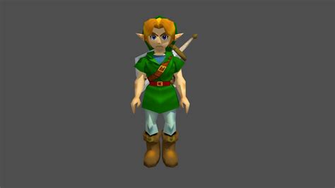Link N64 Styled By Justice2free Download Free 3d Model By