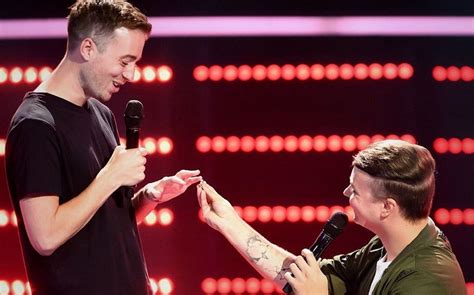 Maybe you would like to learn more about one of these? Guy Proposes to His Boyfriend on The Voice