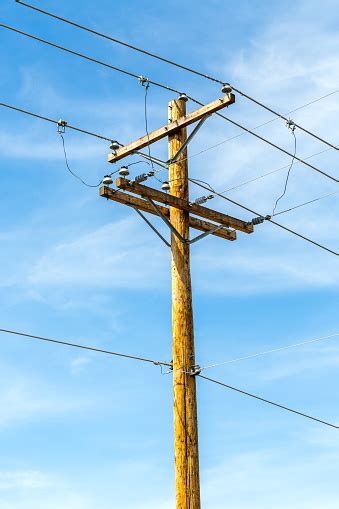 Wooden Electricity Pole Stock Photo Download Image Now Istock