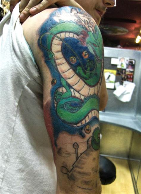 Dragon ball z tattoo sleeve. Dragon Ball Tattoos - Shenron | The Dao of Dragon Ball