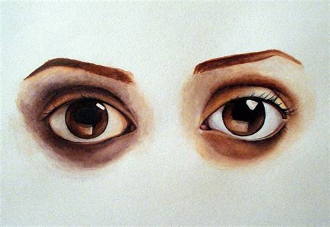 Brown Eyes Painting By Anastasia Kulakova Saatchi Art