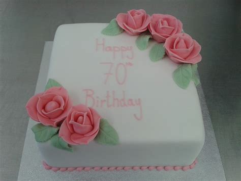 Check spelling or type a new query. 70th Birthday Cake with Large Pink Roses | Crumbs Cake ...