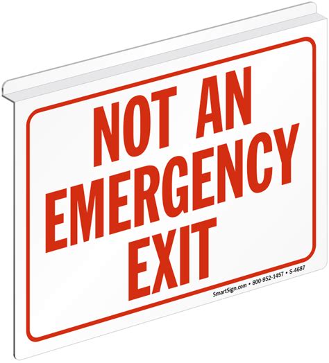 Not An Emergency Exit Signs Fire And Emergency Signs Sku S 4687