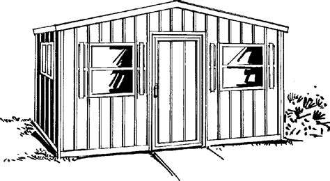 Shed Black And White Clip Art Library