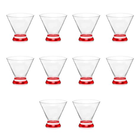 Libbey Martini Glasses 8 25 Oz Set Of 10 Bulk Pack Great For Cocktails Wedding Favors