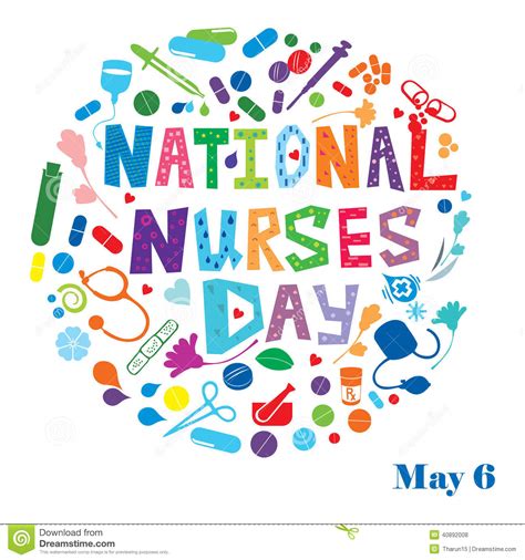 Nurse quote on loving your craft. National Nurses Day Stock Illustration - Image: 40892008