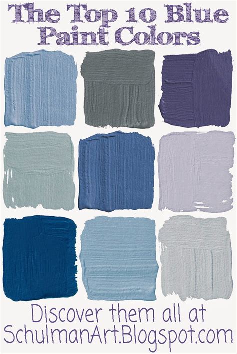 Art Blog For The Inspiration Place 10 Best Blue Paint Colors For Your Home