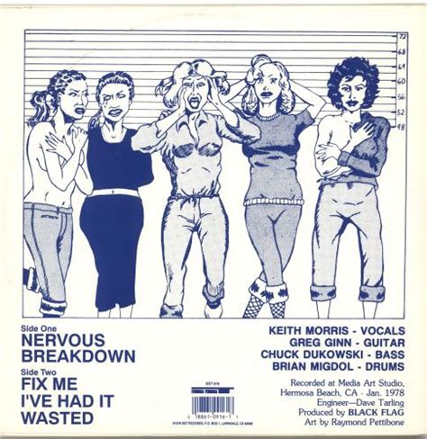 Black Flag Nervous Breakdown Blue Vinyl Us 10 Vinyl Single 10 Inch