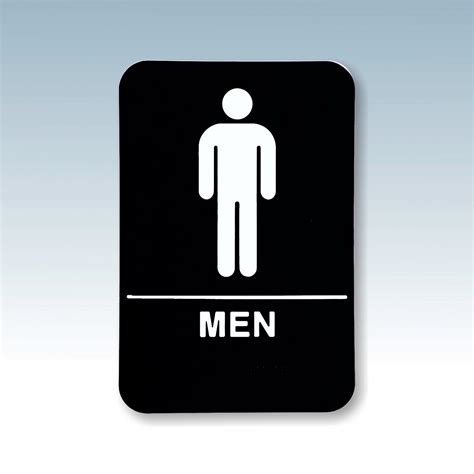 6″ X 9″ Men Accessible Restroom Sign Ryder Engraving