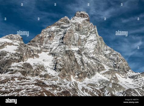 A View Of The Cervino Mont Cervin Italian Side Of The Matterhorn As It