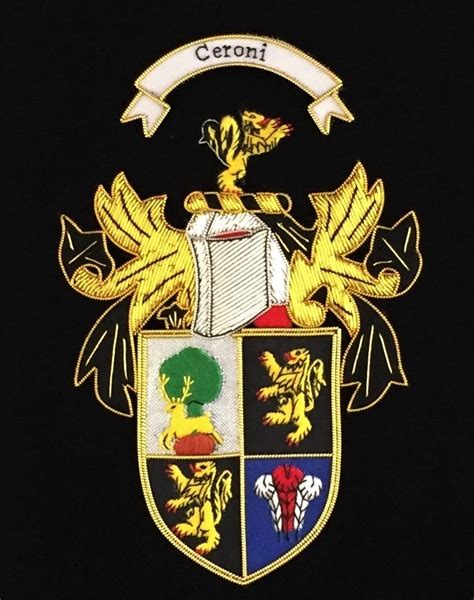 Embroidered Coat Of Arms Small The Celtic Knot