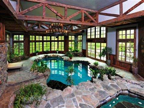 Imagine Your Own Indoor Grotto Pool Houses Modern Pools Indoor