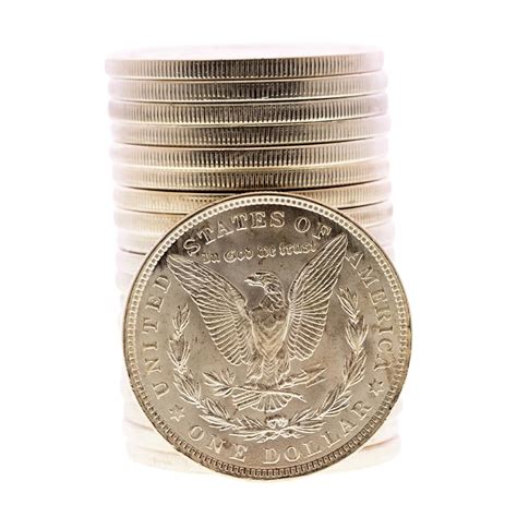 Roll Of 20 Brilliant Uncirculated 1921 Morgan Silver Dollar Coins