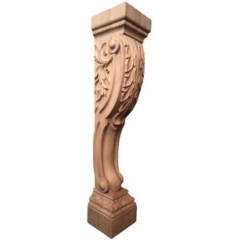 Also, one side of a corbel has concave, natural wood imperfections in it. wood corbel - hand-carved - Atlanta Island Leg Corbels ...