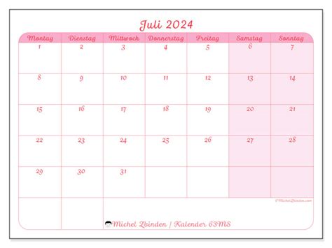 Kalender Juli 2024 Delikatesse Ms Michel Zbinden At