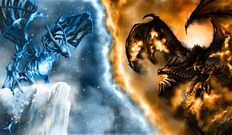 Fire Dragon Vs Ice Dragon Ice Dragon Vs Fire Dragon Ice Dragon Fire