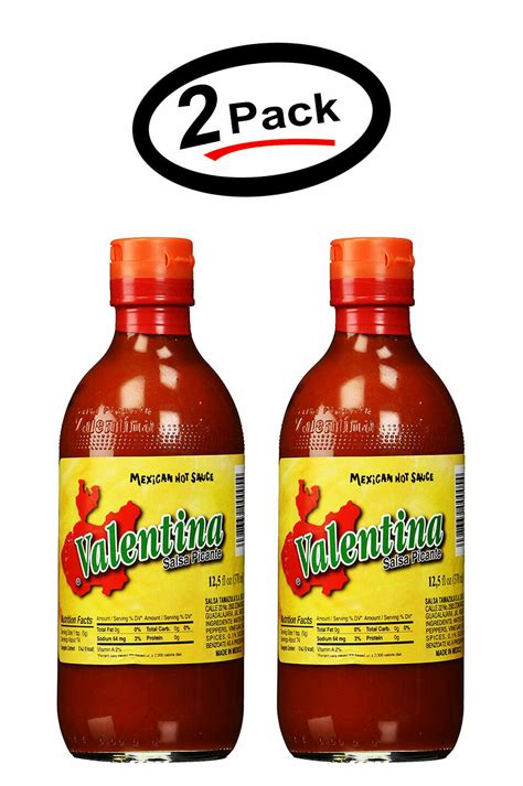 2 Pack Valentina Salsa Hot Red Sauce Mexican Hot Sauce 125 Oz Free
